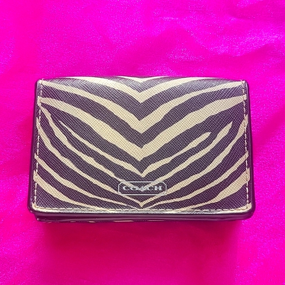 Coach Bags Coach Zebra Print Small Wallet Poshmark